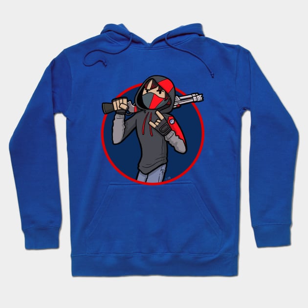 Shooter Cartoon Hoodie by Sketchy